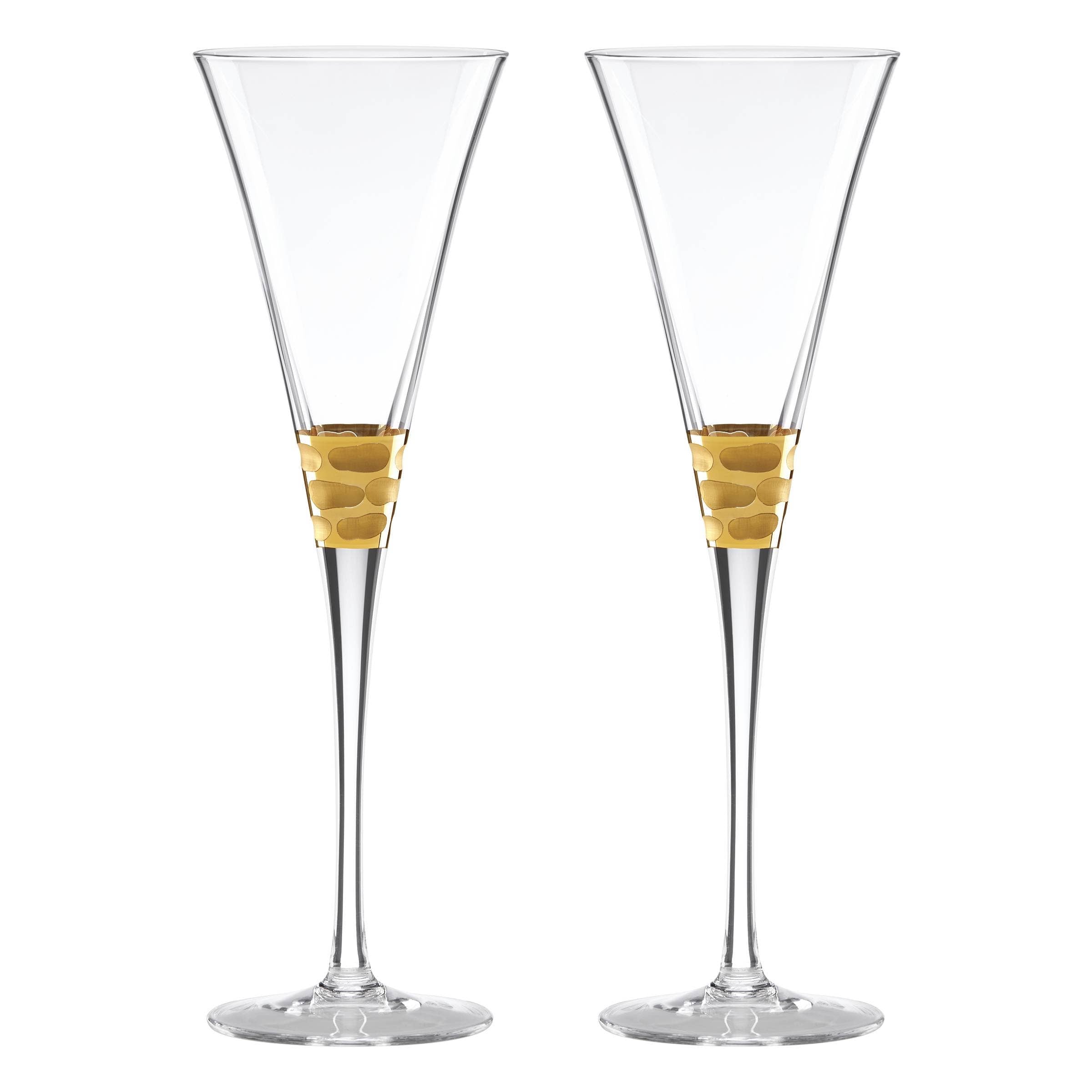 Truro Gold Toasting Flute - Set of 2 - Gabrielle's Biloxi