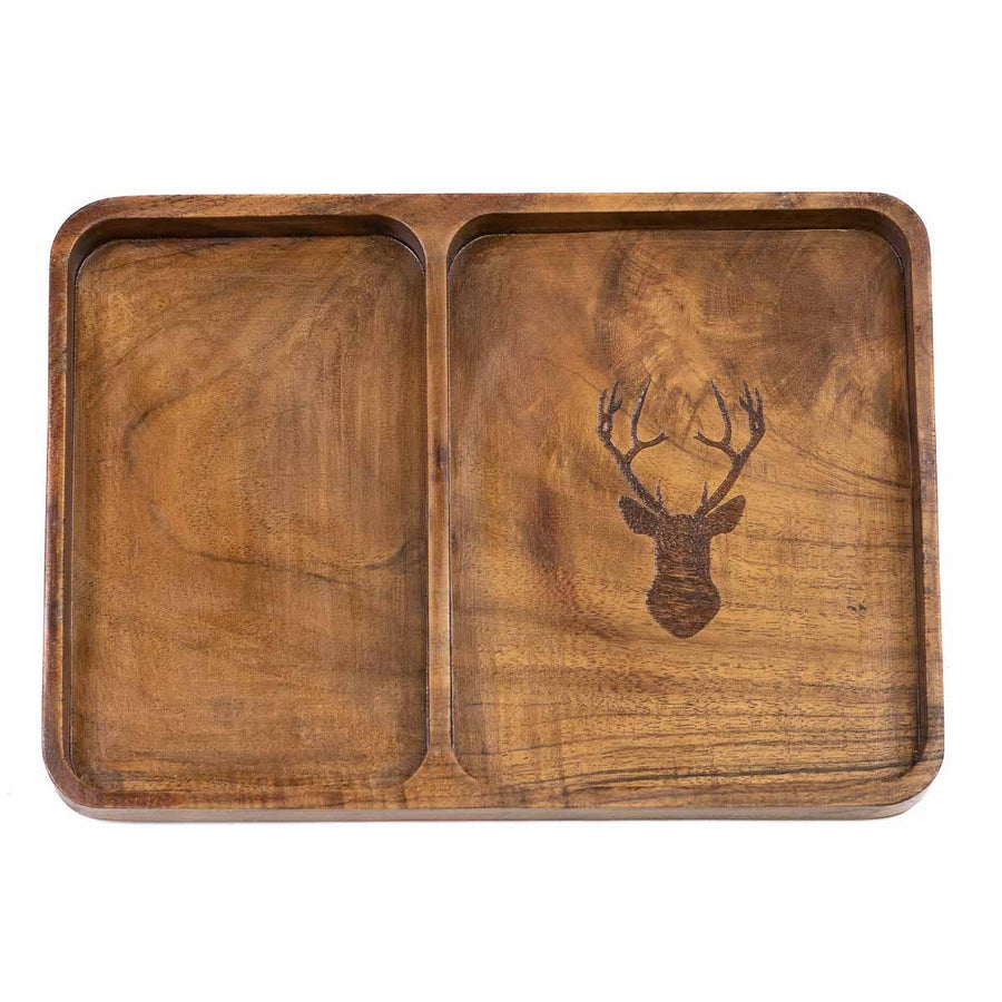 Deer Etched Wood Valet Tray - Gabrielle's Biloxi