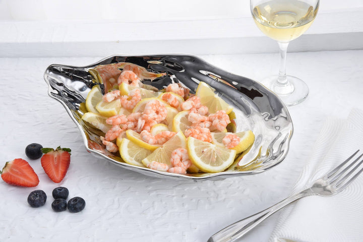 Pampa Bay Large Oyster Bowl - Silver - Gabrielle's Biloxi