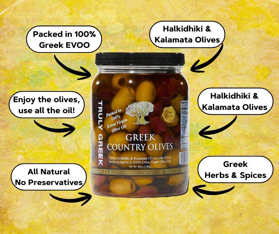 TRULY GREEK Country Olive Mix 34oz