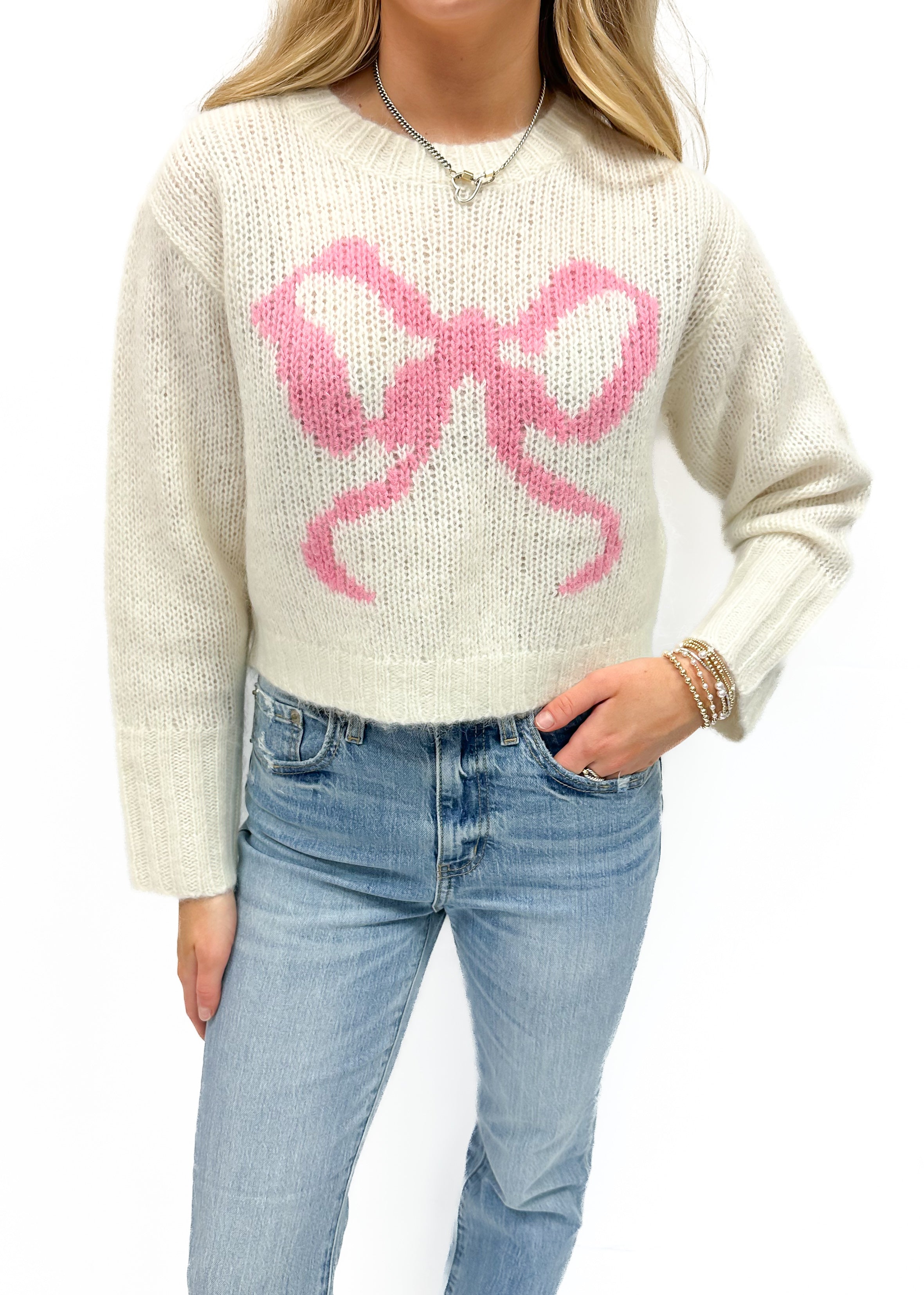 Love Shack Fancy Jorah Pullover - Snowflake Kiss - Gabrielle's Biloxi