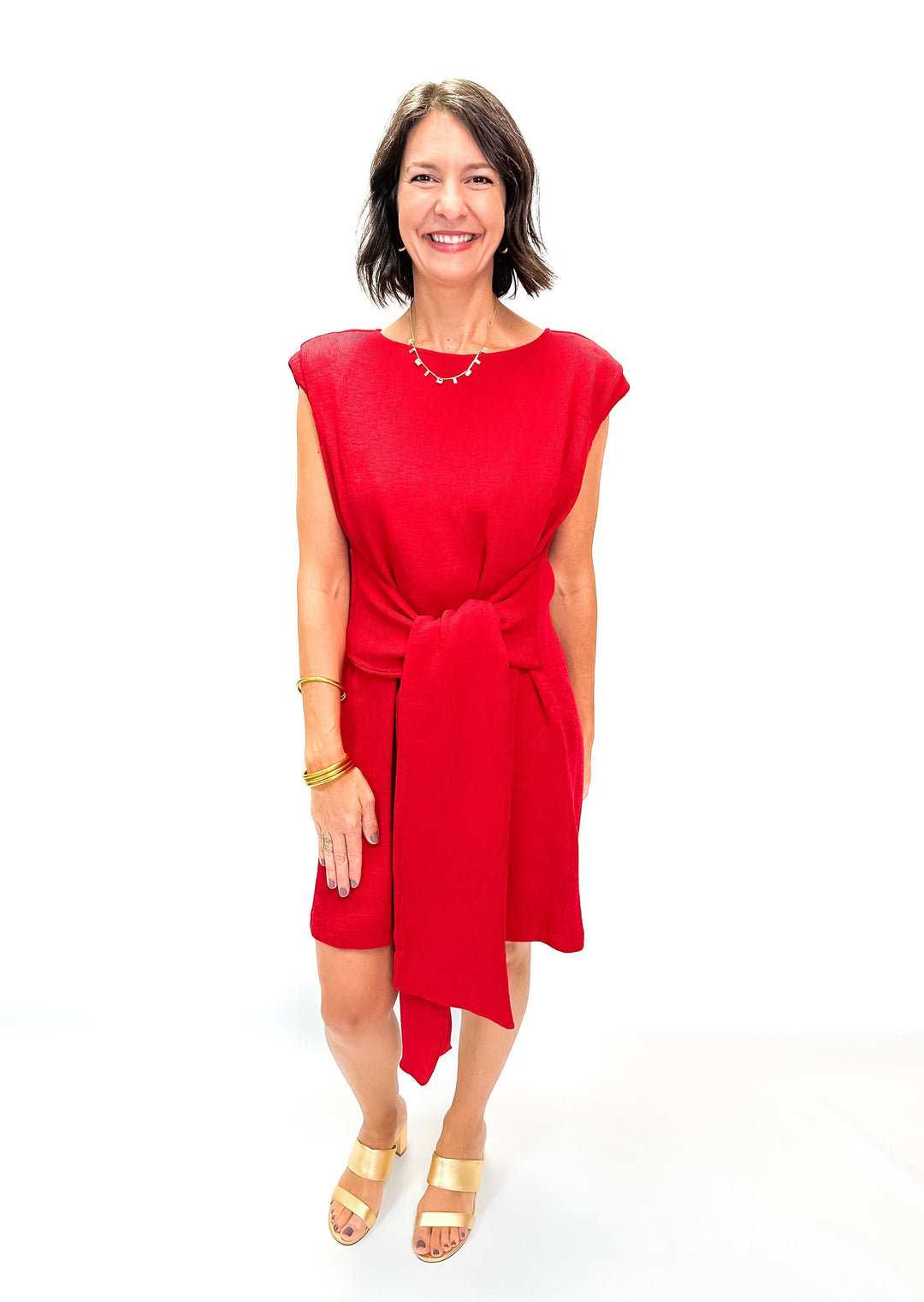 Emily McCarthy Del Mar Dress - Cranberry - Gabrielle's Biloxi