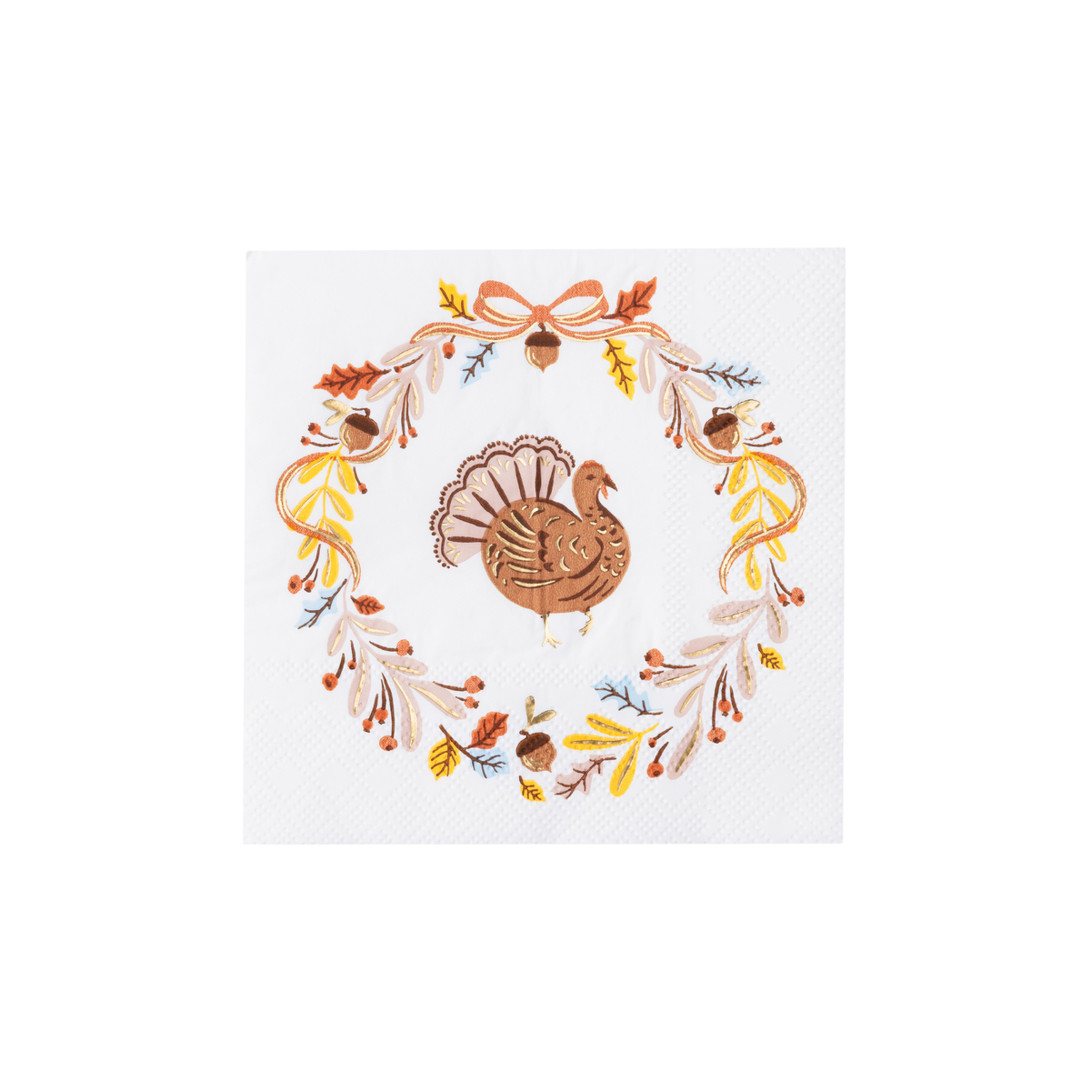 Fall Foliage Turkey Cocktail Napkins (Set of 20) - Gabrielle's Biloxi