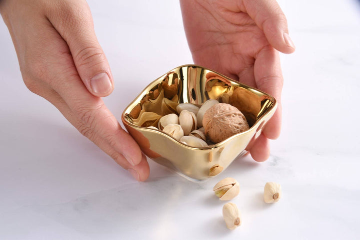 Pampa Bay Mini Square Bowl - Gold - Gabrielle's Biloxi