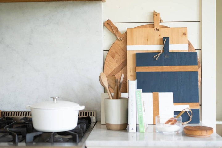 Etu Home Mod Charcuterie Cheese Board, Medium Rectangle, Navy Blue