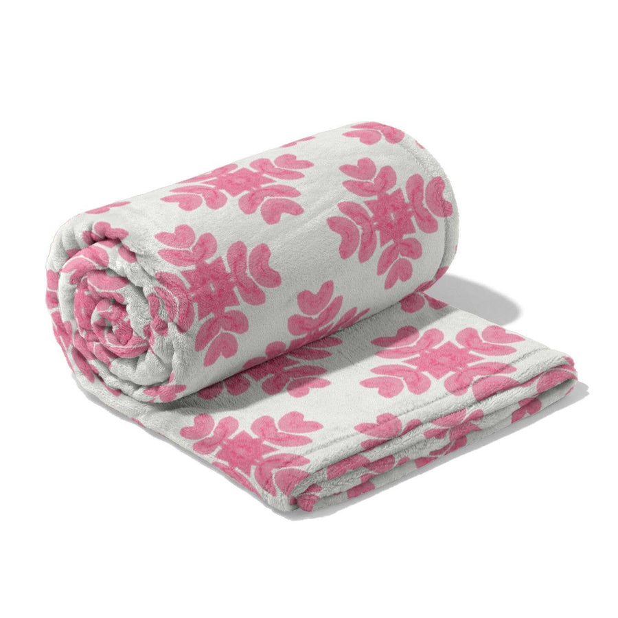 Brushstrokes Pink Fleece Blanket - Gabrielle's Biloxi