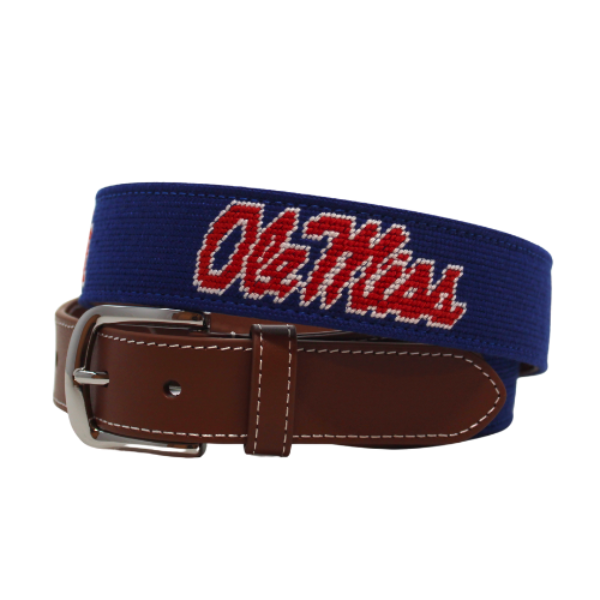 Ole Miss Navy Needlepoint