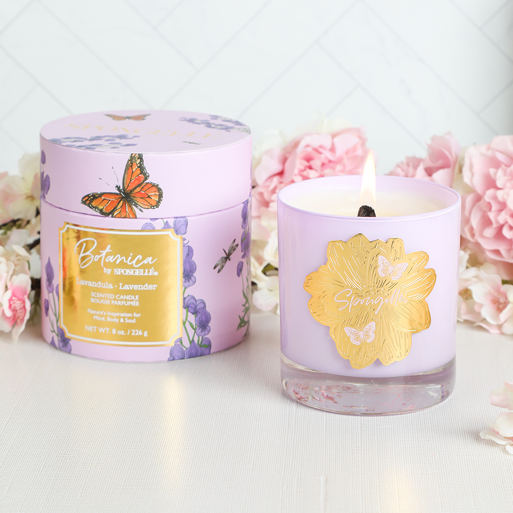Spongellé  Hand Poured Soy Candle - Lavender Botanica - Gabrielle's Biloxi
