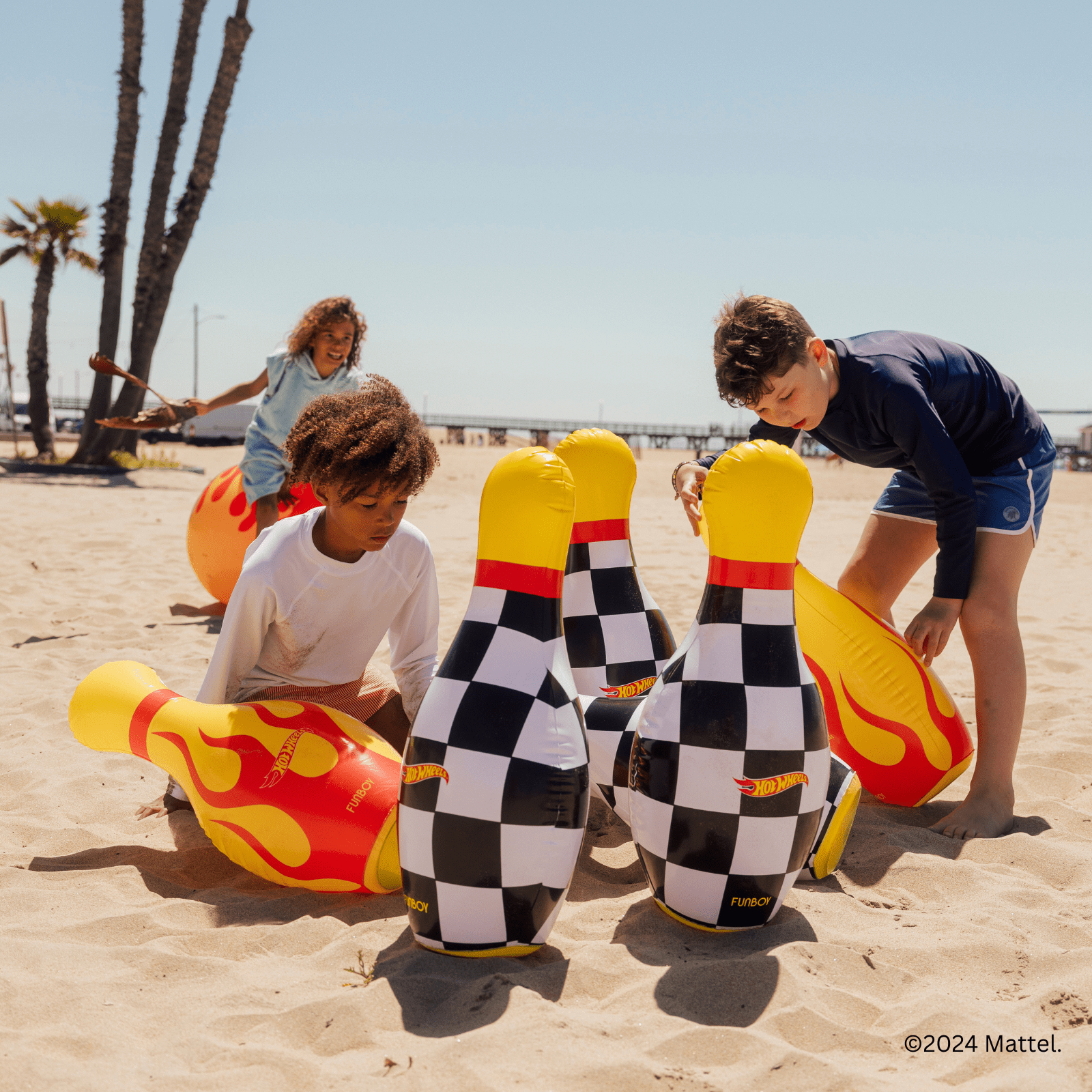 FUNBOY x Hot Wheels Checkered Flame Backyard Bowling Set - Gabrielle's Biloxi