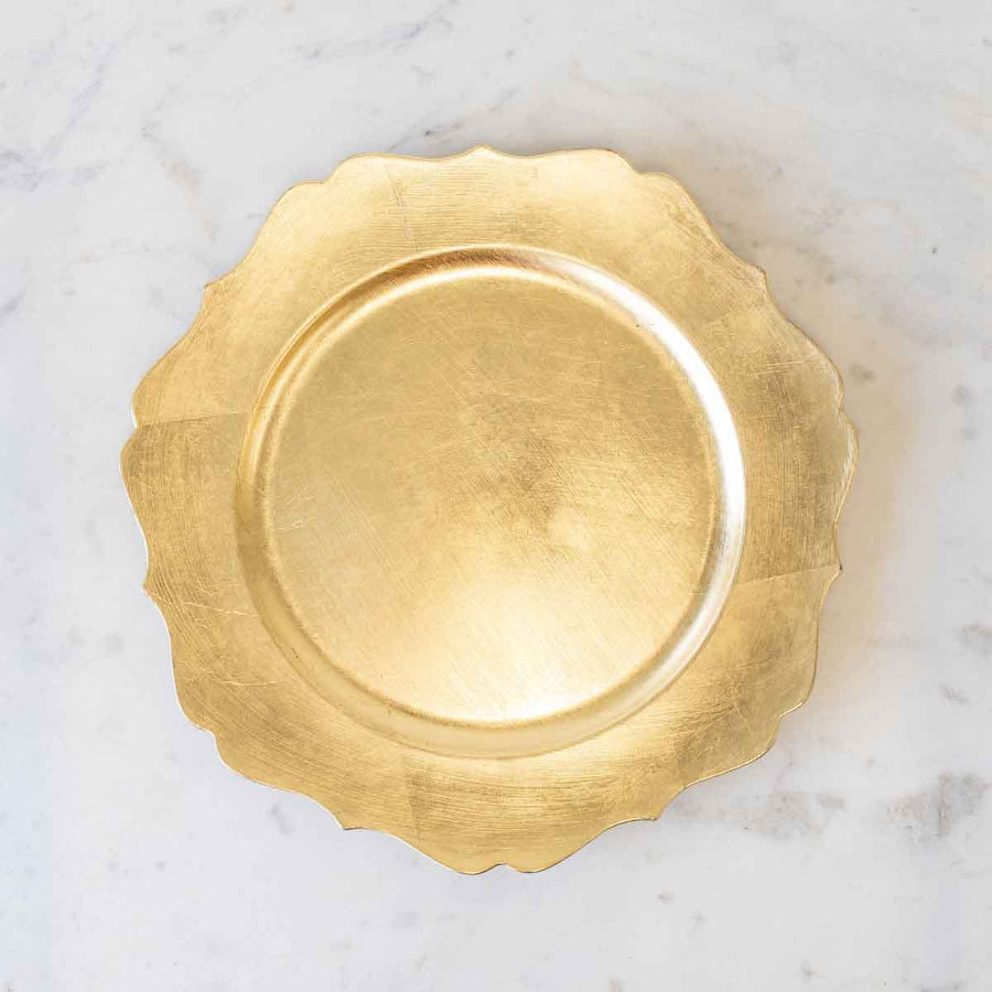 Cartouche Charger - Gold 13" - Gabrielle's Biloxi