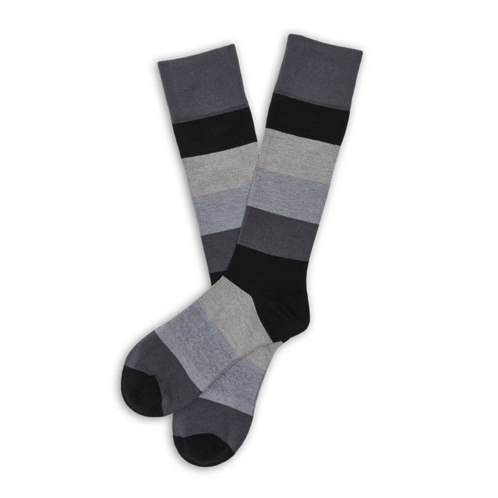 DeadSoxy Vega - Bamboo Black and Grey Dress Socks - Gabrielle's Biloxi
