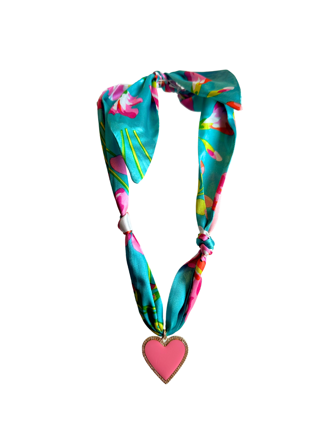Virtue Enamel Heart on Scarf Necklace - Gabrielle's Biloxi