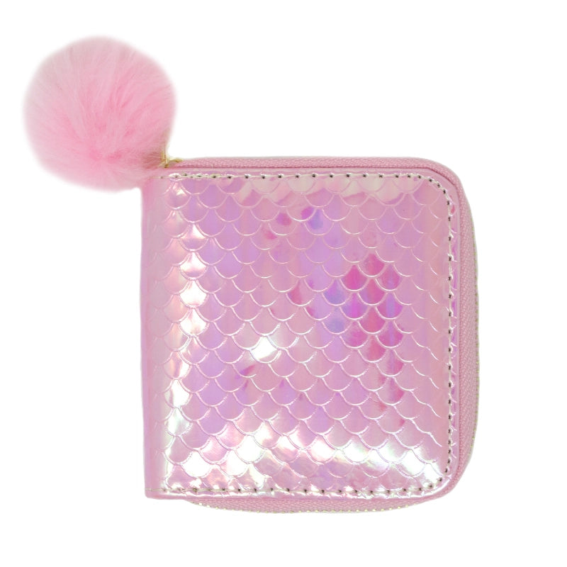 Shiny Wave Wallet - Pink - Gabrielle&