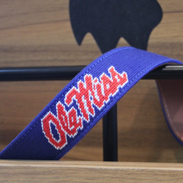 Ole Miss Navy Needlepoint