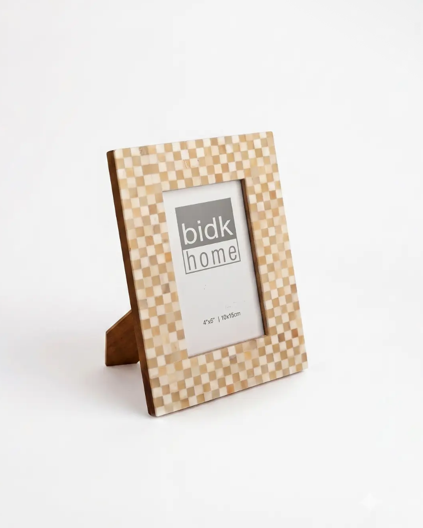 4X6" Mosaic Frame  - Light Brown - Gabrielle's Biloxi