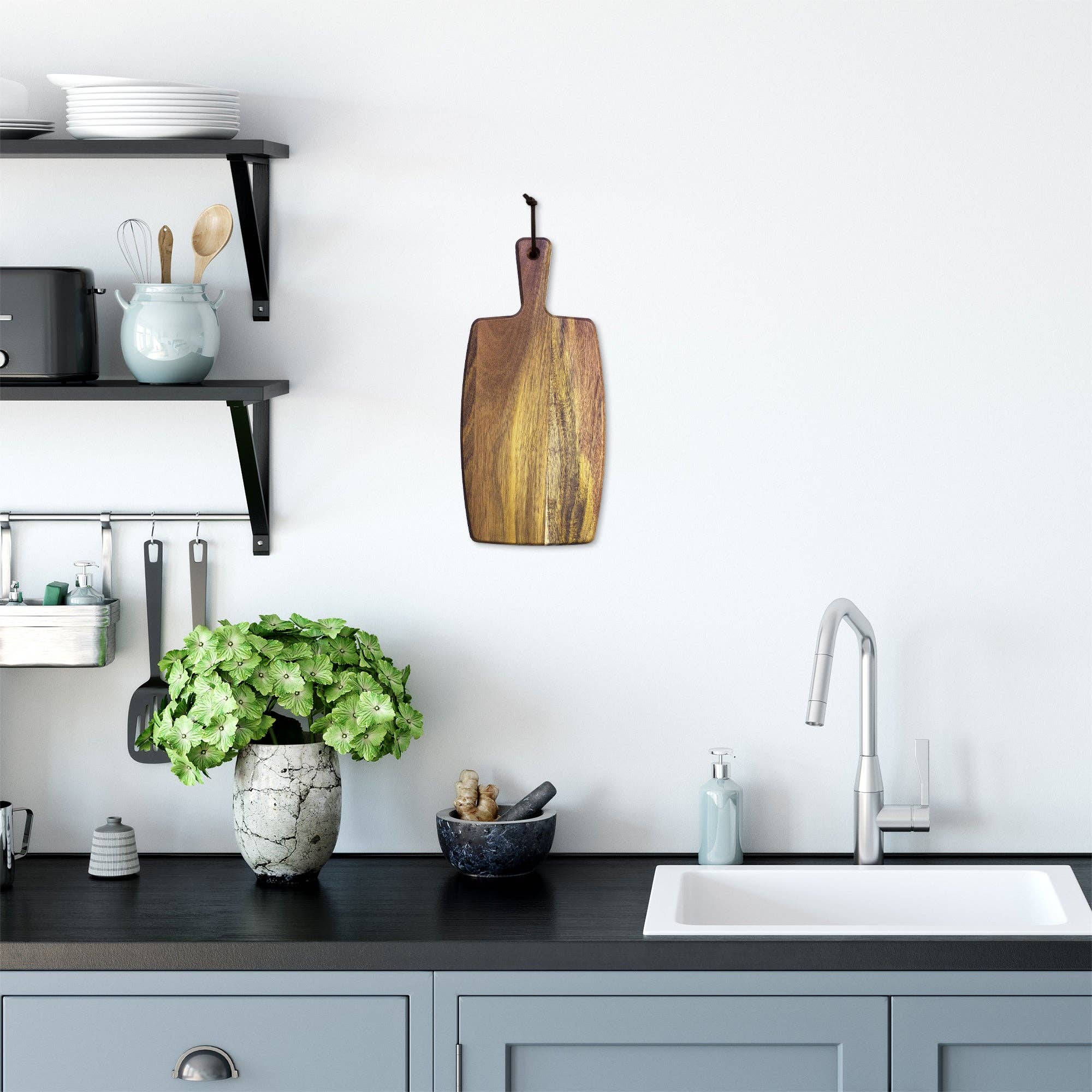 Acacia Wood Serving Paddle - Thumbnail 4