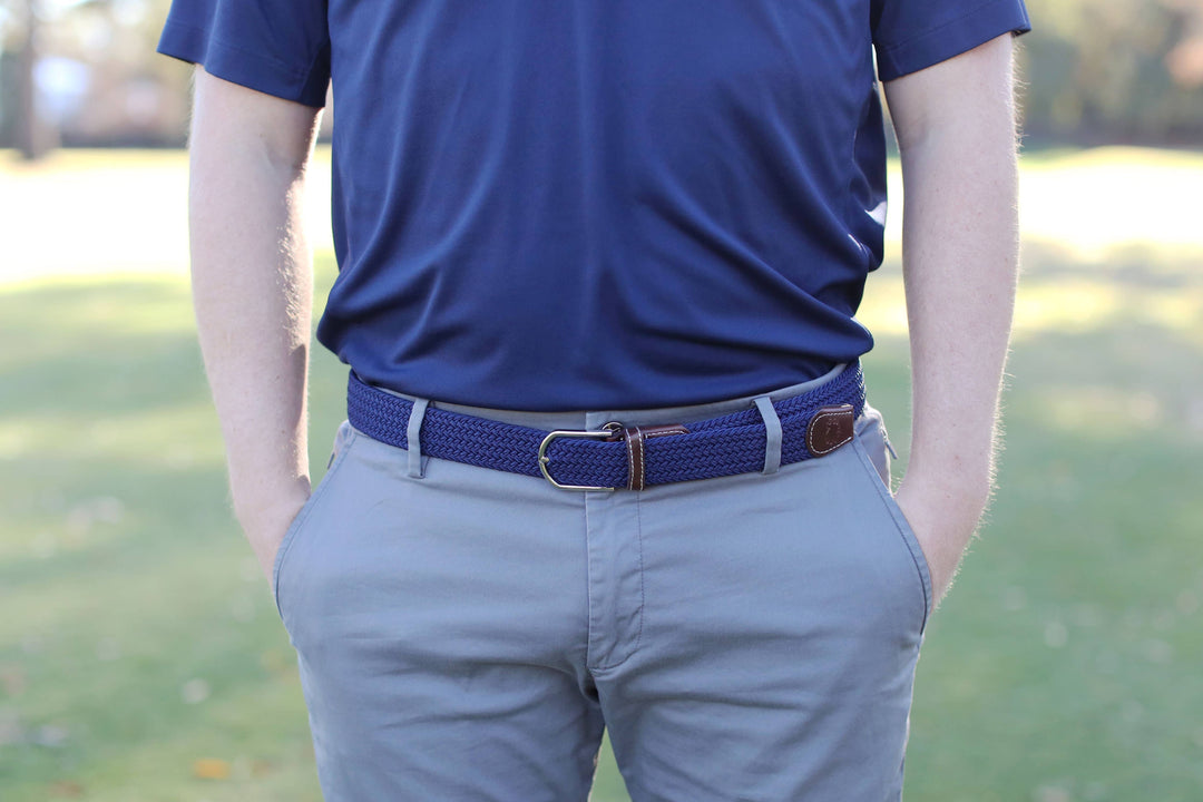 The Pebble Beach Woven Stretch Belt - Gabrielle's Biloxi