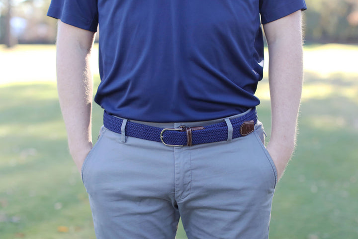 The Pebble Beach Woven Stretch Belt - Gabrielle's Biloxi