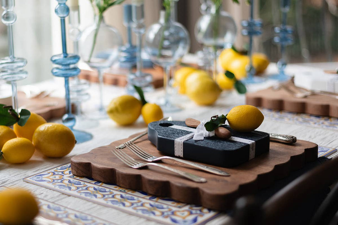 Dutch Cheese Board with Spreader, Small, Navy Blue - Gabrielle's Biloxi