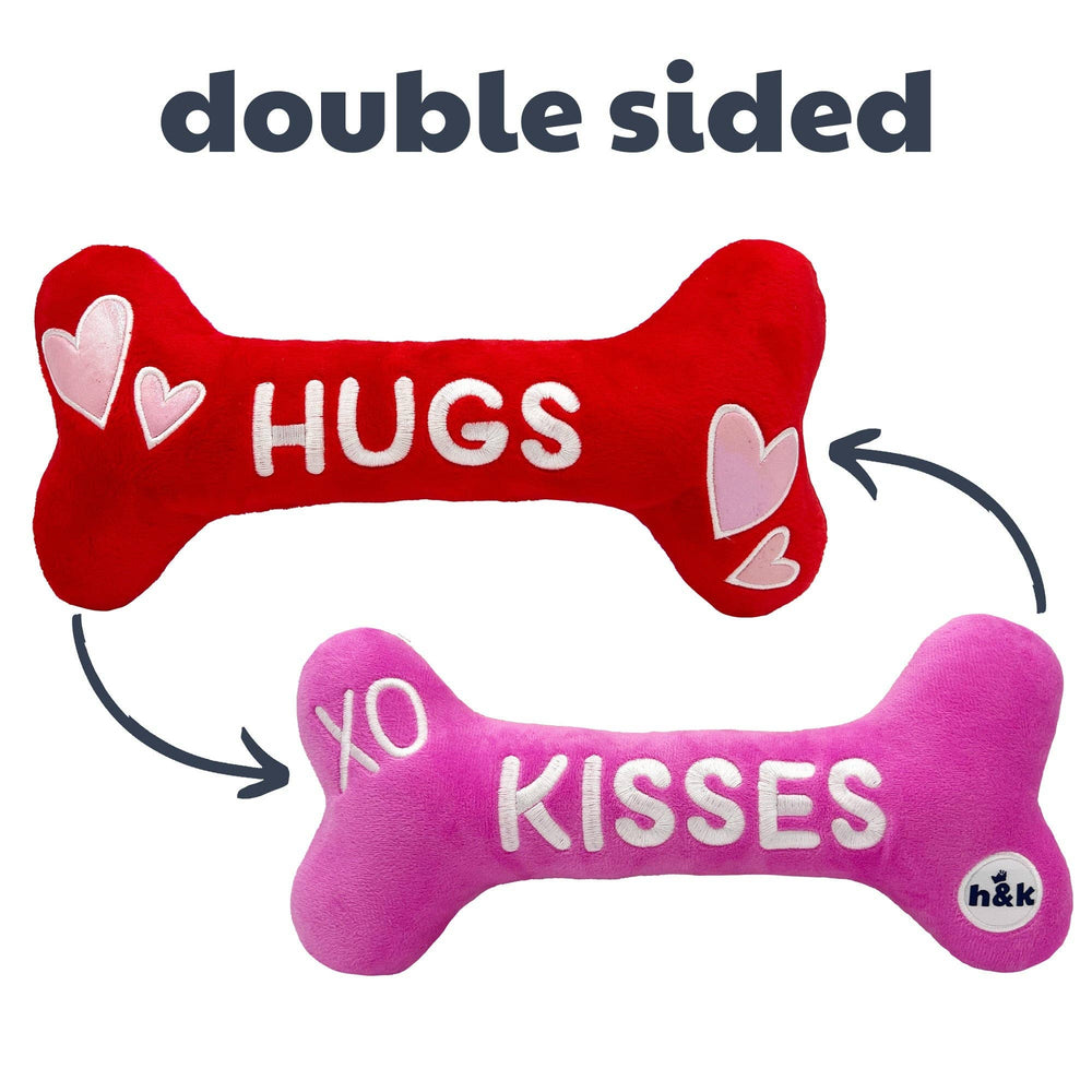 Hugs & Kisses Bone 2.0 (Double Sided) For Dogs - Gabrielle's Biloxi