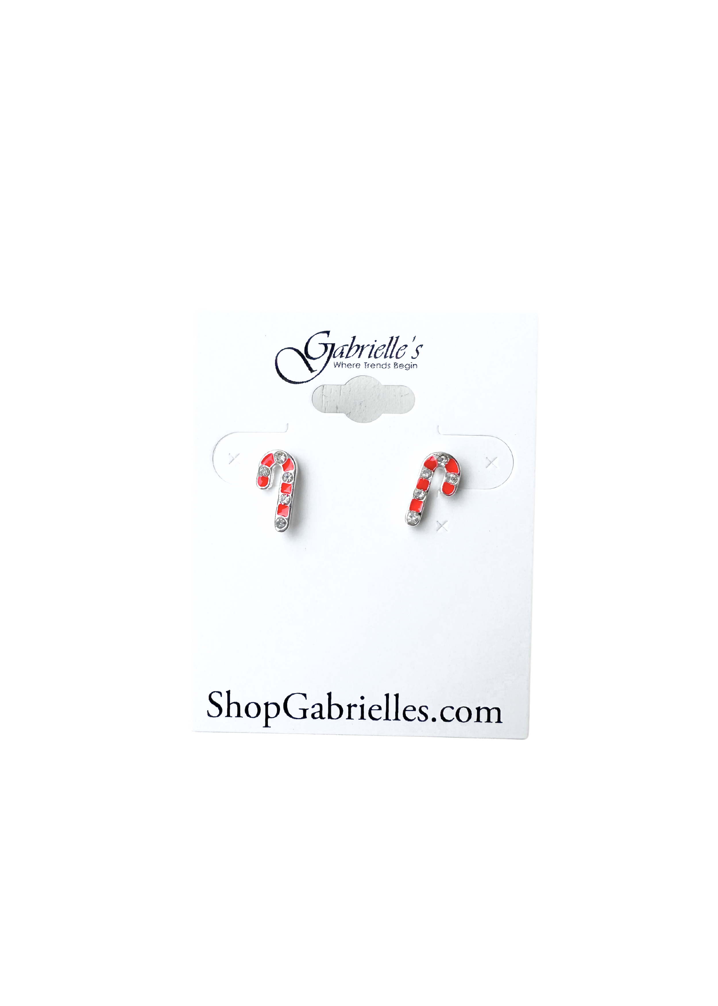 Candy Cane Earrings - Gabrielle's Biloxi