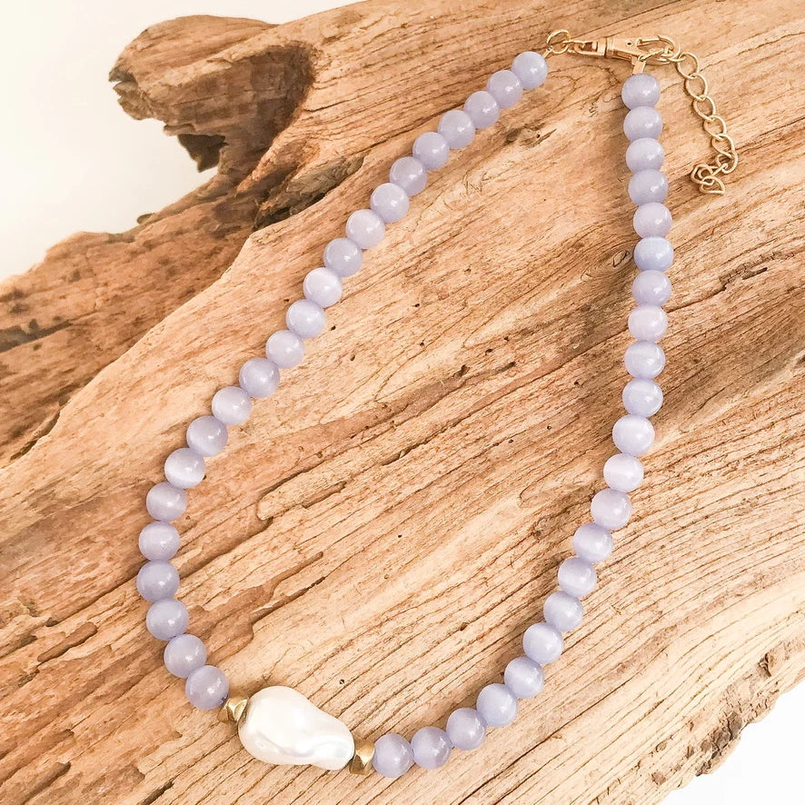Virtue The Kamryn Necklace - Denim Cateye - Gabrielle's Biloxi