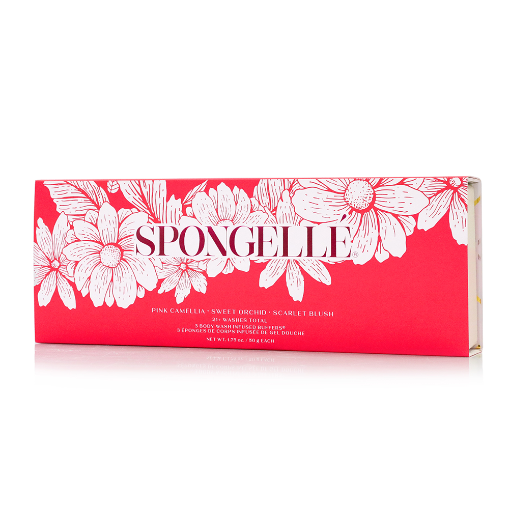 Spongellé Heart Travel Buffer Trio Gift Set - Gabrielle's Biloxi