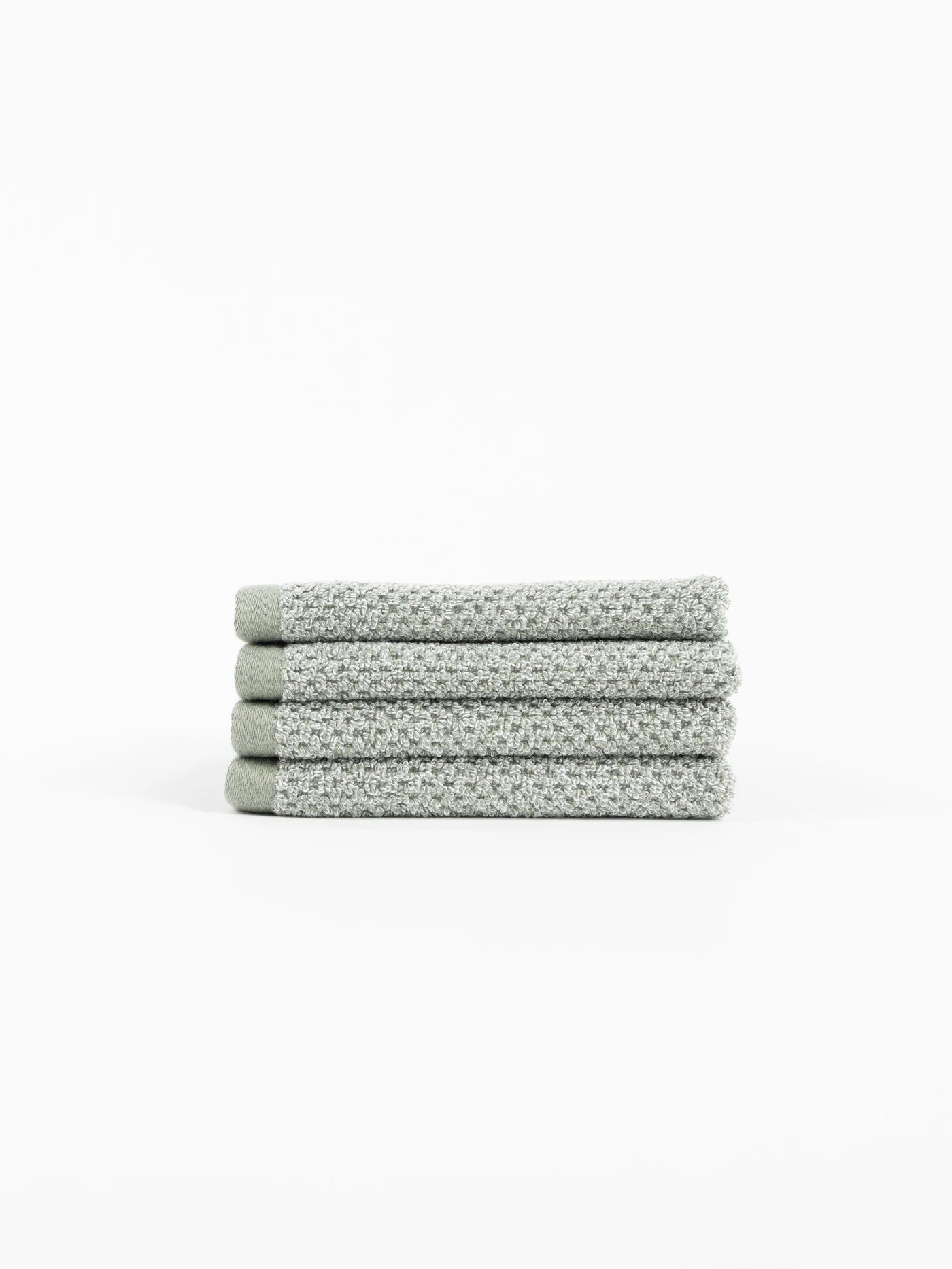 Cozy Earth Nantucket Wash Cloths - Heathered Sage