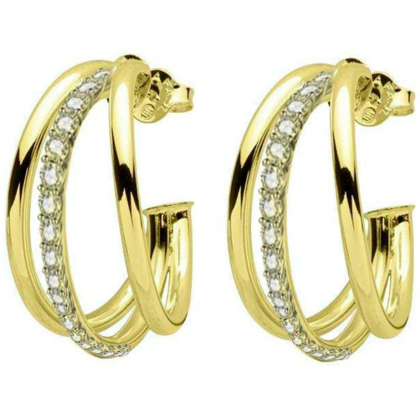 Sheila Fajl Claire Hoops with CZs - Gabrielle's Biloxi