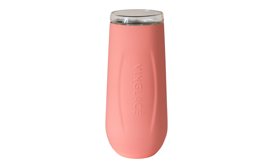 VineGlace Coral Champagne Flute - Gabrielle's Biloxi