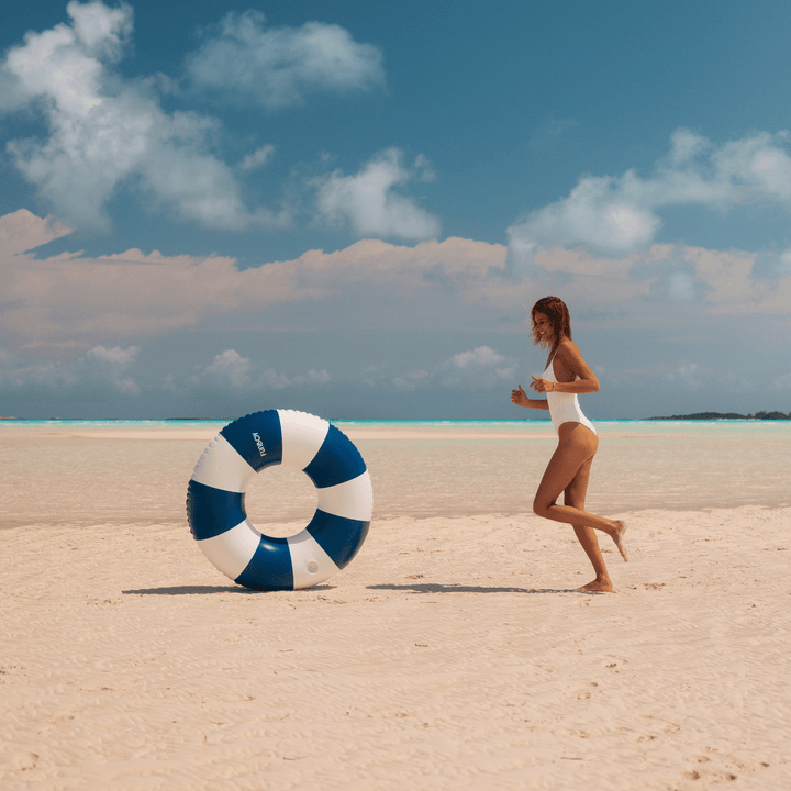 Navy Vintage Stripe Tube Float