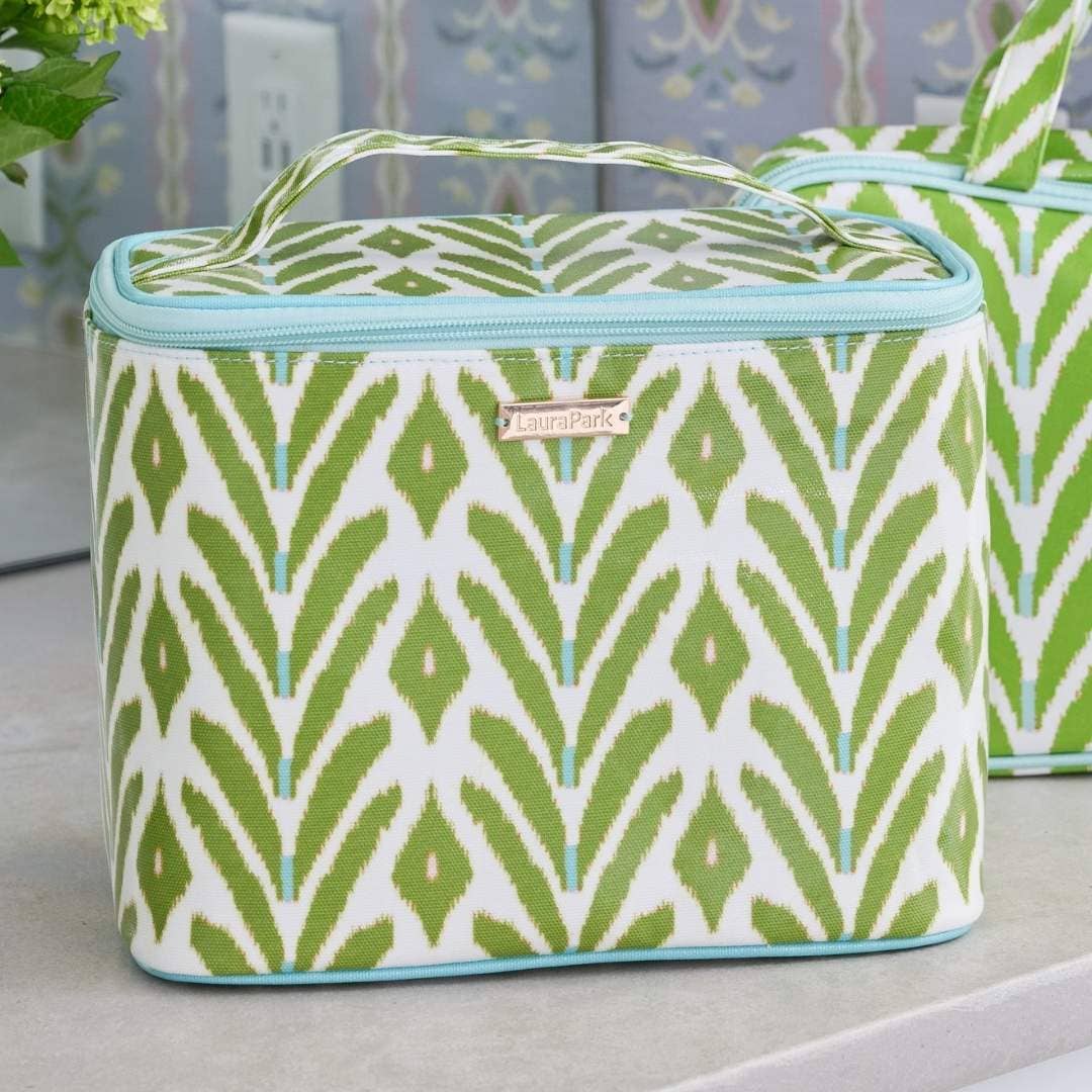 Laura Park Train Case - Petite Frond Green