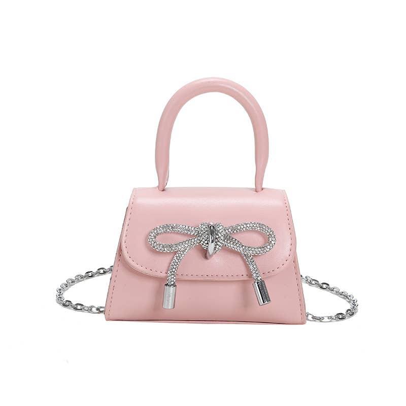 Girls' Mini Crossbody Coin Purse w/ Bow - Pink - Gabrielle's Biloxi