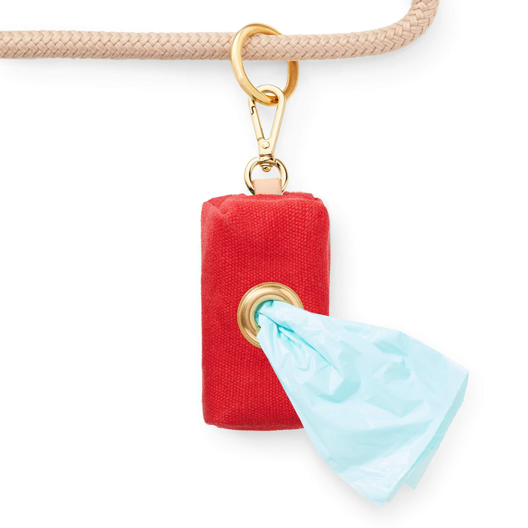 Ruby Waxed Canvas Poop Bag Dispenser - Gabrielle's Biloxi