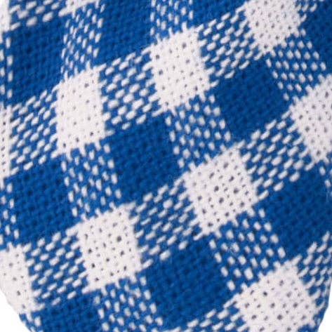 Lake Blue Gingham Dog Bow Tie - Gabrielle's Biloxi