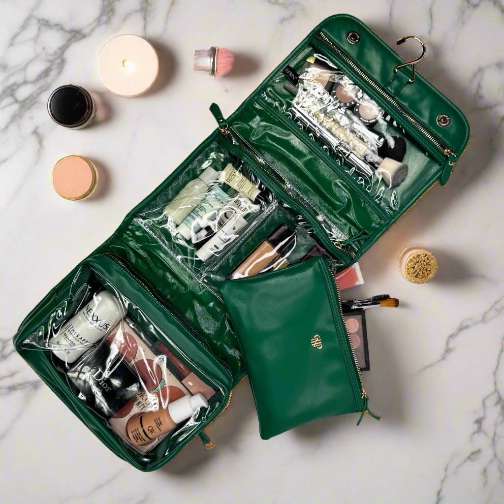PurseN Classic Toiletry Case - Emerald Velvet