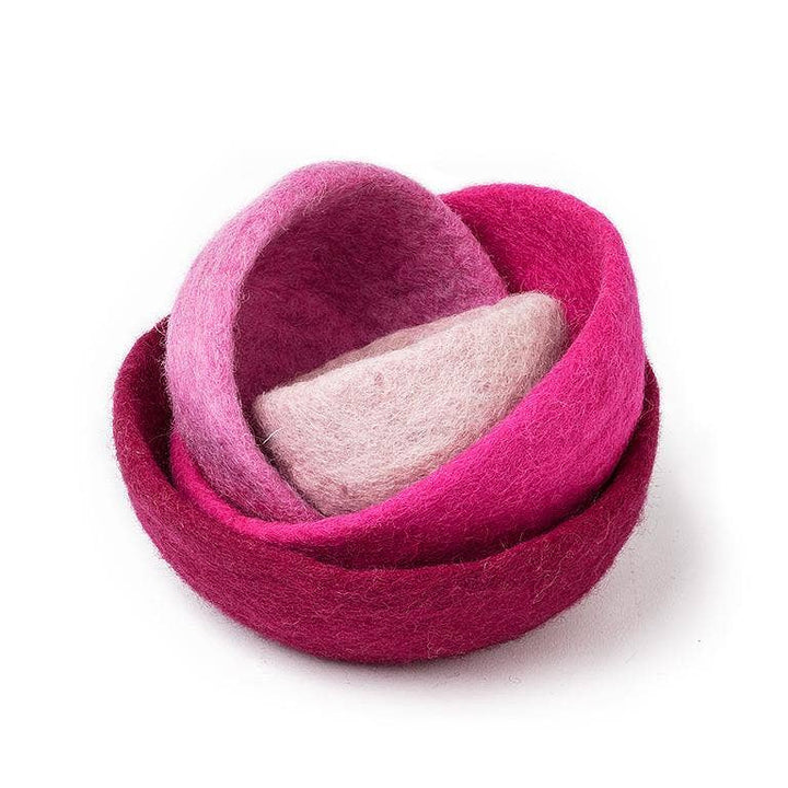 S/4 Nesting Bowls-Pink Mix-3.5-7"D - Gabrielle's Biloxi
