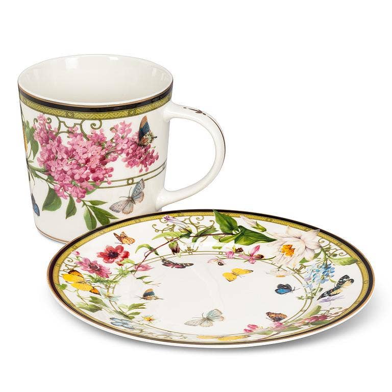 Butterfly Garden Cake Plate-7.5"D - Gabrielle's Biloxi