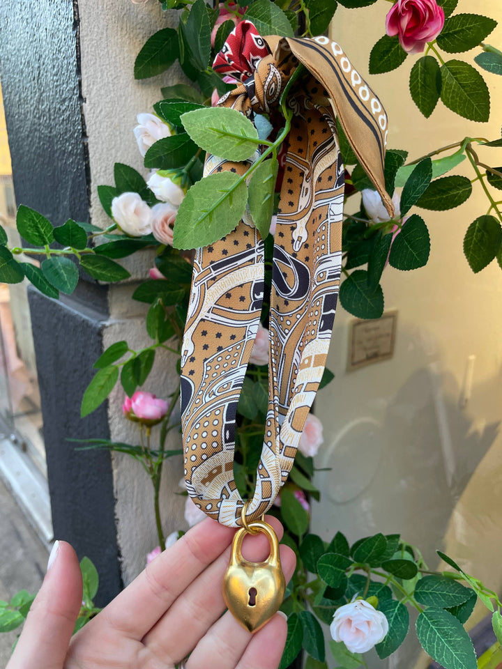 Locket Scarf Necklace - Gabrielle's Biloxi