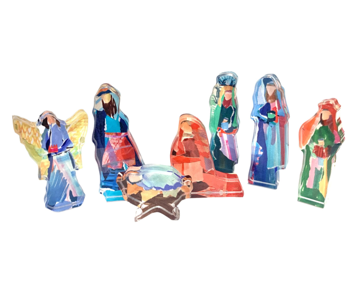 Lauren Dunn Acrylic Small Nativity Set - Gabrielle's Biloxi