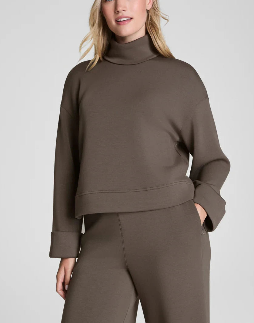 Spanx Airessentials Cropped Turtleneck - Mineral - Gabrielle's Biloxi