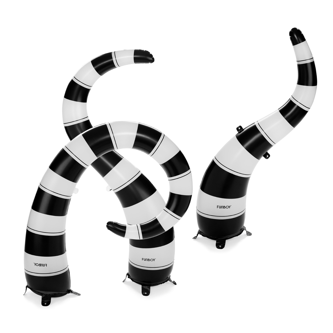 Black and White Halloween Lawn Snakes - Gabrielle's Biloxi