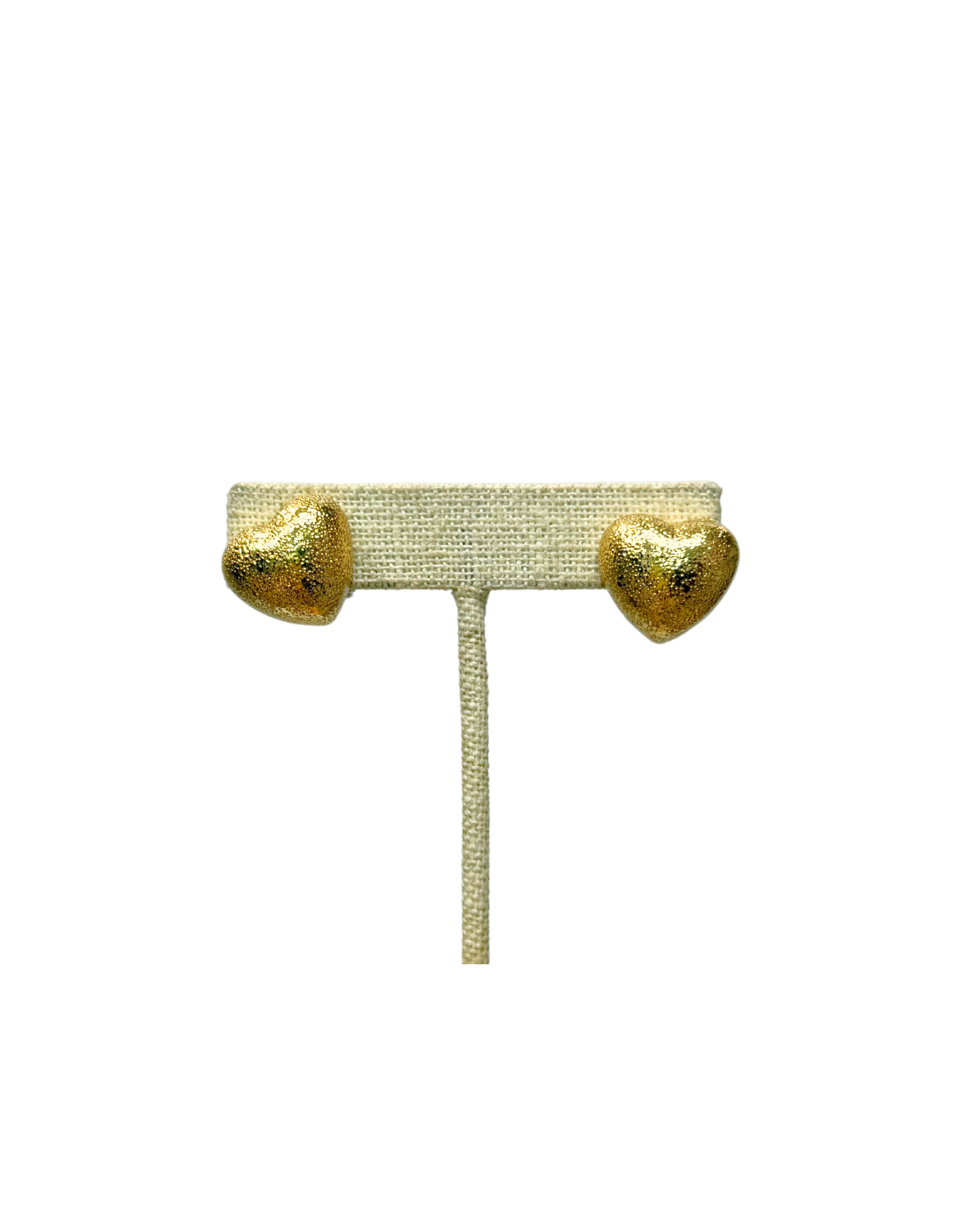 Gold Dipped Stud Hearts - Gabrielle's Biloxi