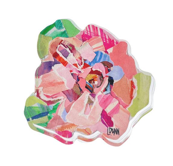 Pink Zinnia Bold Bloom Acrylic - Gabrielle's Biloxi