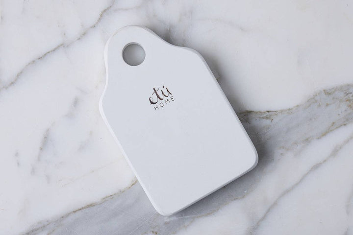 Dutch Cheese Board with Spreader, Small, White - Gabrielle's Biloxi