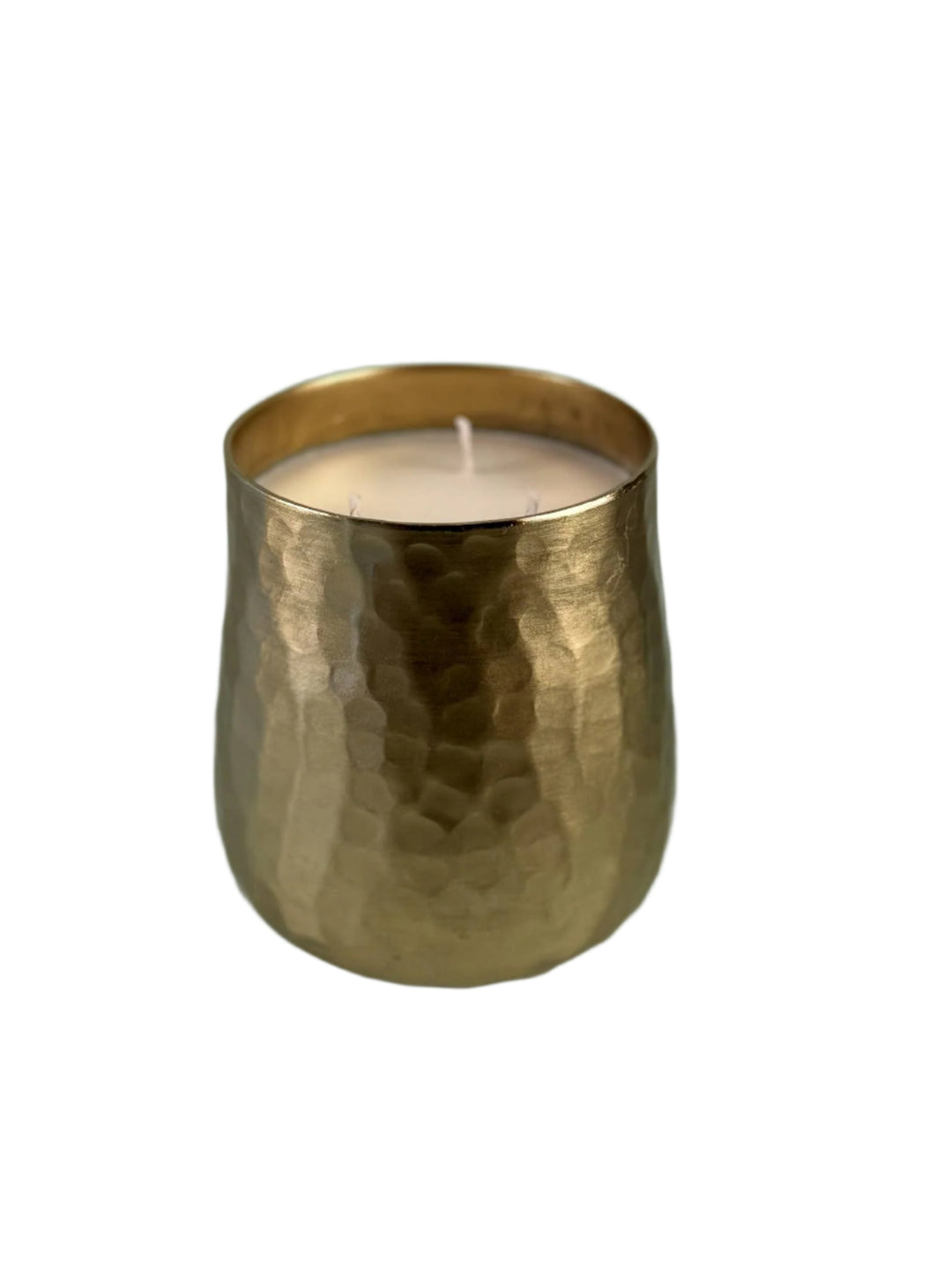 Gold Hammered Soy Candle - Vanilla Brûlée - Gabrielle's Biloxi