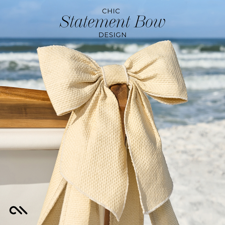 Bow Beach Tote - Ecru Raffia - Gabrielle's Biloxi