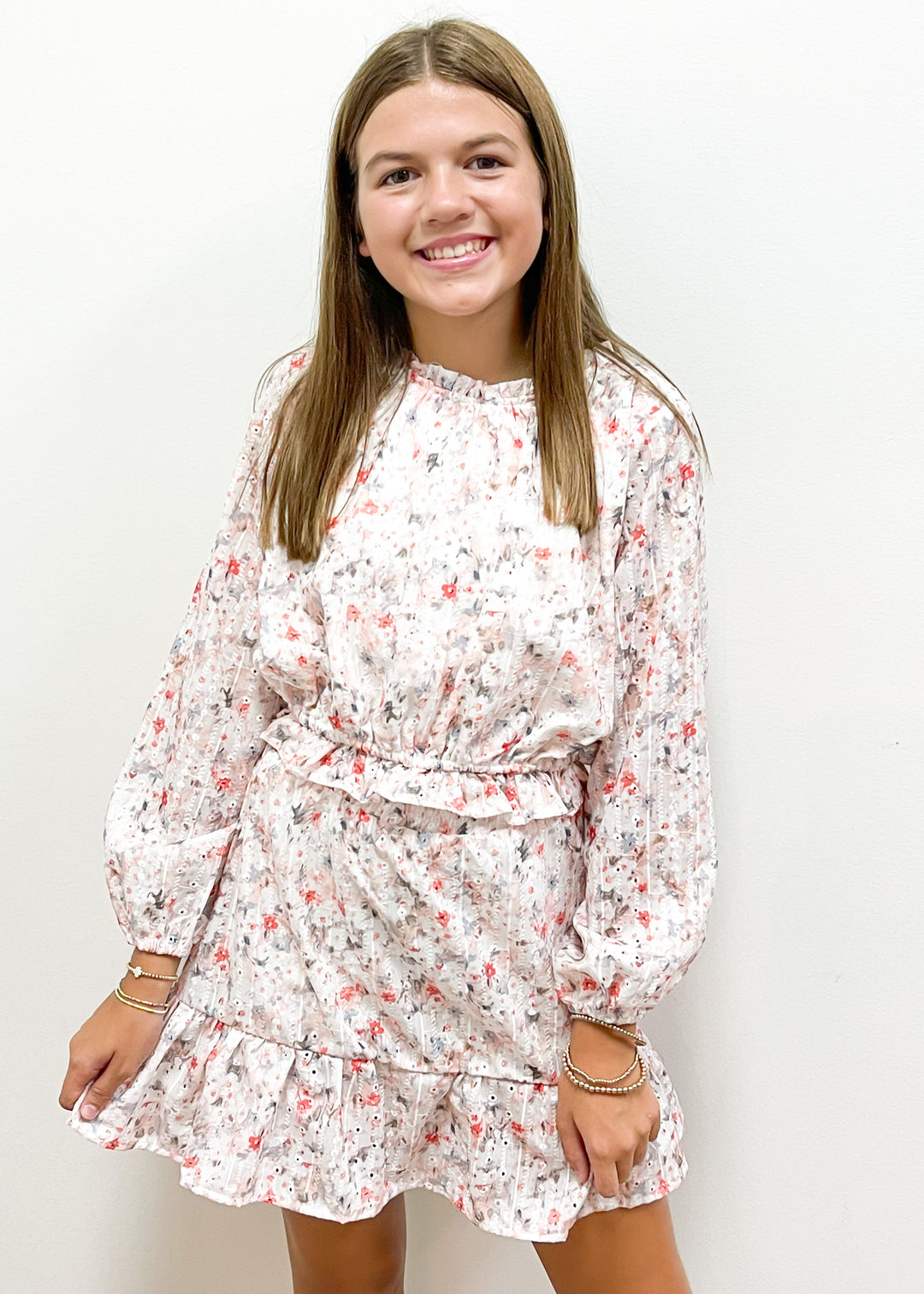 LBLOX TWEEN Detailed Eyelet Skort - Floral - Gabrielle's Biloxi