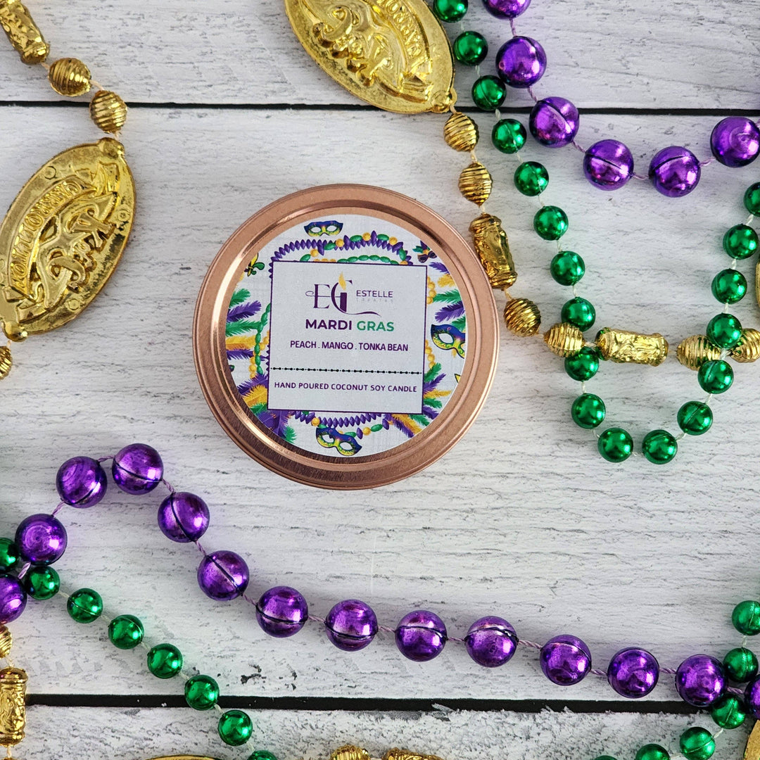 Mardi Gras Candle - Gabrielle's Biloxi