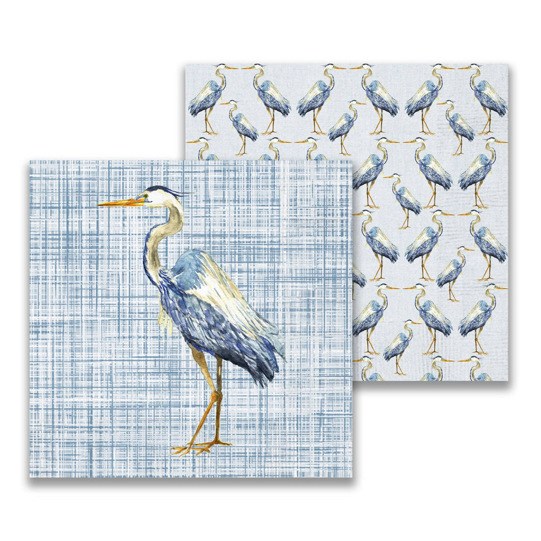 Blue Heron Cocktail Napkin - Gabrielle's Biloxi